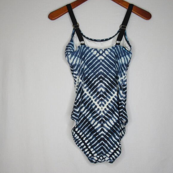 Calvin Klein Blue Starburst Printed Swimsuit One Piece Women's 6 - Picture 8 of 9